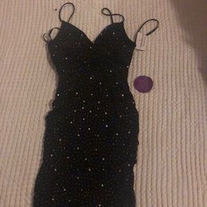 Windsor rhinestones black dress